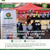 Equipo DCE Trekan Tamarugal participa en la Feria de Bienestar y Salud Mental en Camiña, Tarapacá, octubre de 2026.